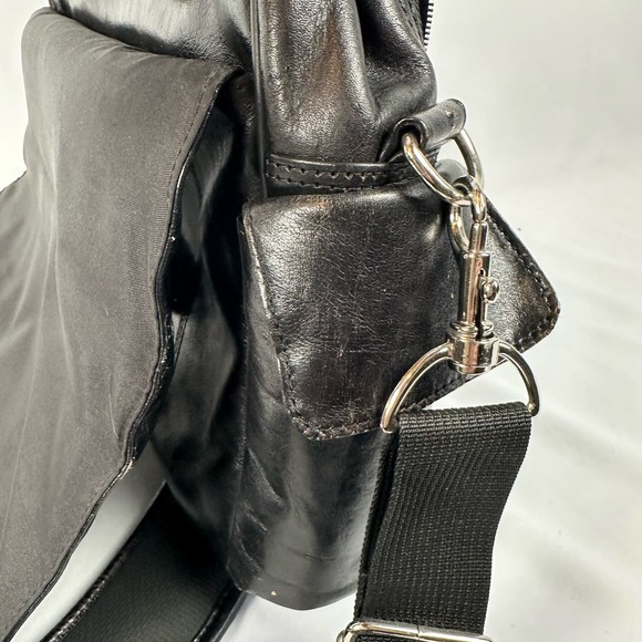 Wilsons Leather Black Genuine Leather Laptop Bag Briefcase Messenger Bag - Picture 8 of 14